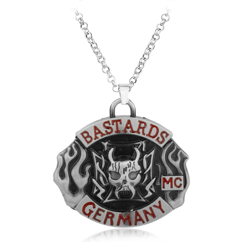 MC Germany Bandit Bandidos Rock Band Music Silver Necklace