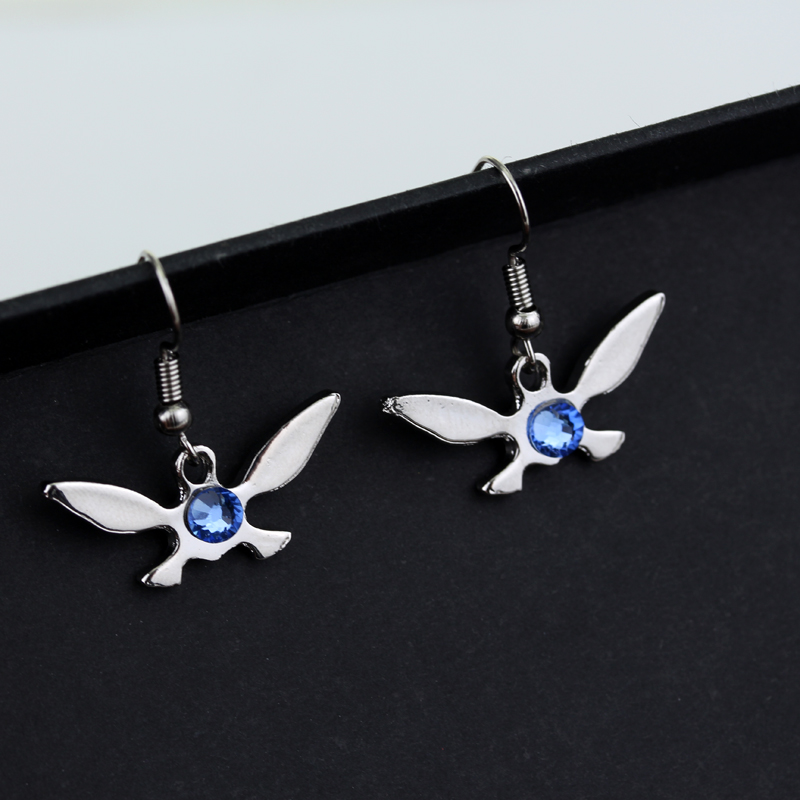 Legend of Zelda Earring Butterfly Drop Earrings Silver/