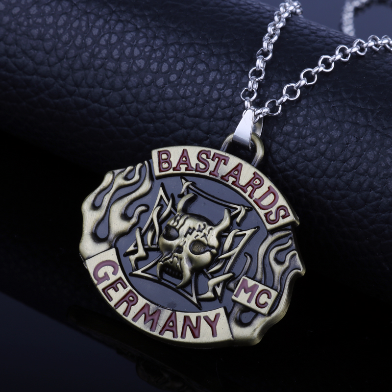 MC Germany Bandit Bandidos Rock Band Music bronze Necklace/