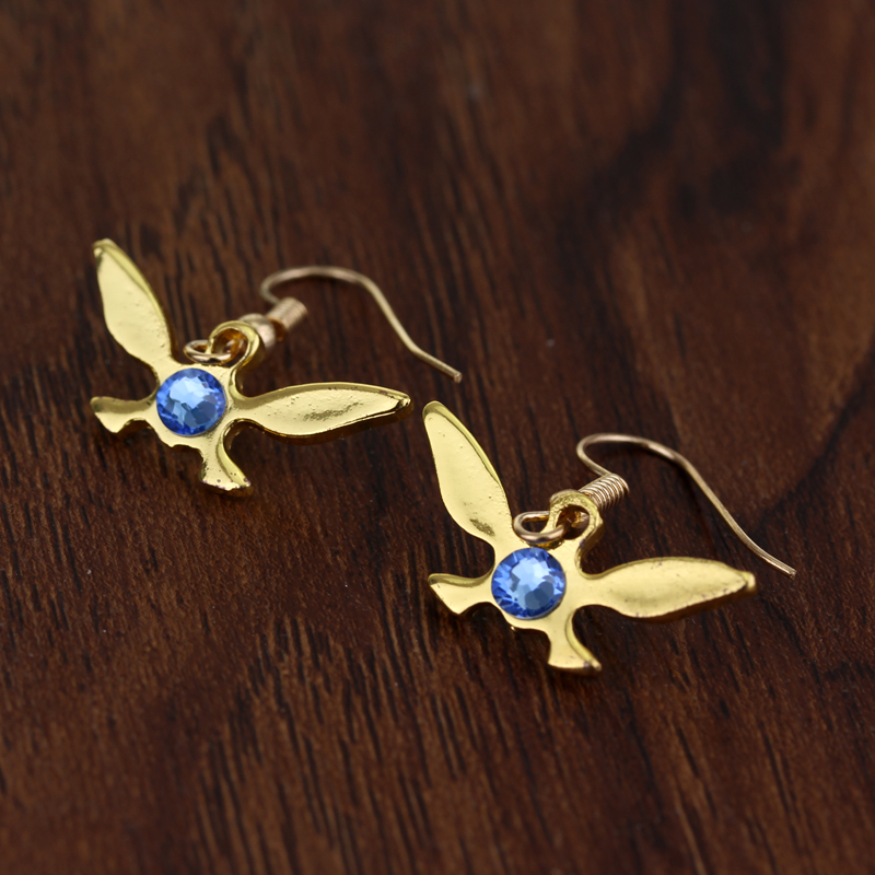 Legend of Zelda Earrings Butterfly Drop Earrings Gold
