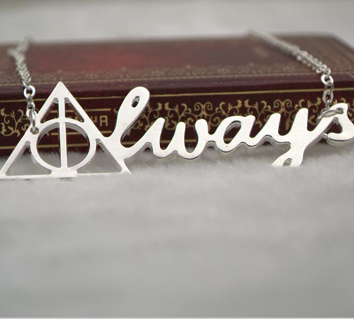 Harry Potter Death Hollow Always Triangle Pendant Necklace/