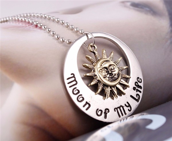Khal Khaleesi Game Of Thrones Necklace Moon Of My Life Sun And Stars Necklace/