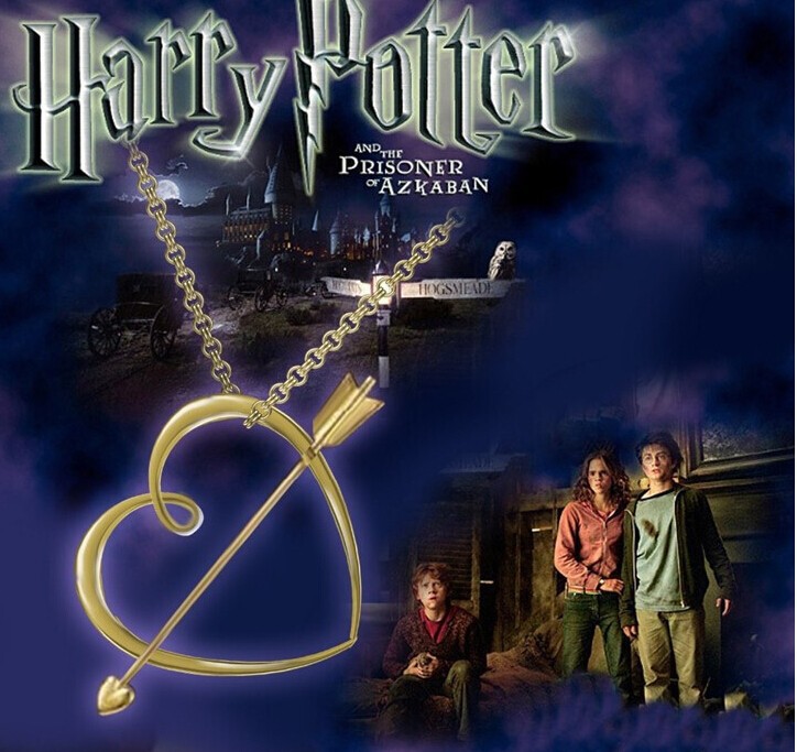 Ron Weasley’s love Horcrux an arrow to the heart gold pendant necklace Harry Potter