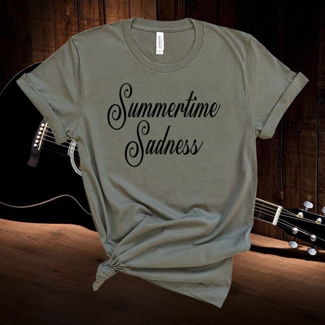 Lana Del Rey lyrics T Shirt ,Summertime Sadness Tshirt/