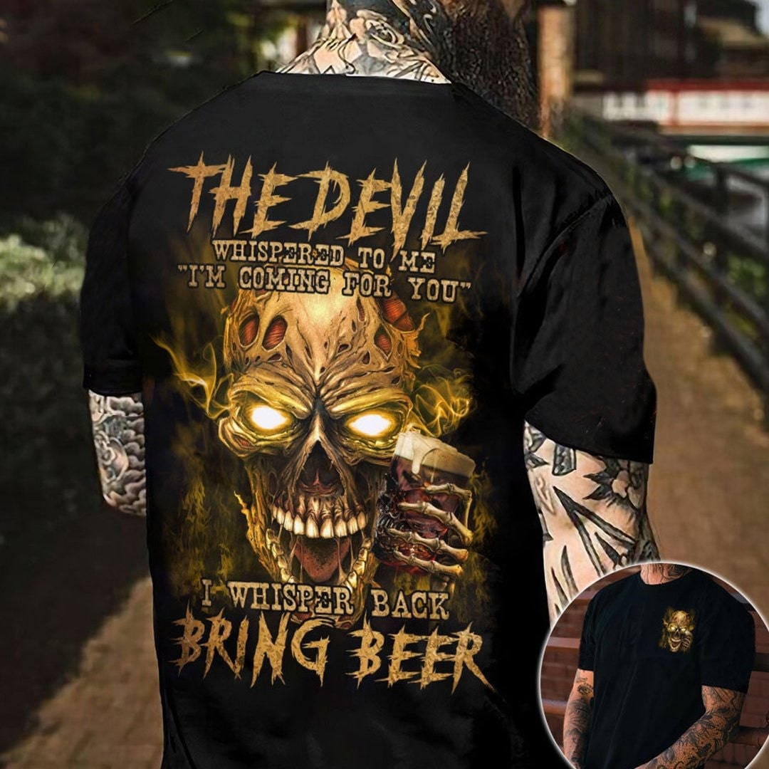 Bring Beer Skull Tshirt/