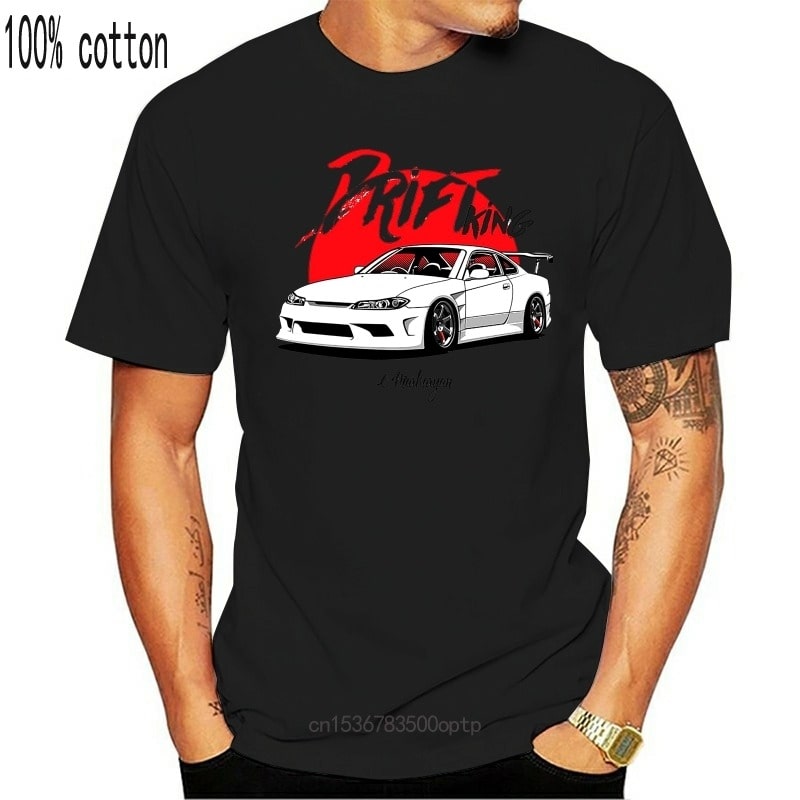 Drift King,Nissan Silvia,black Tshirt
