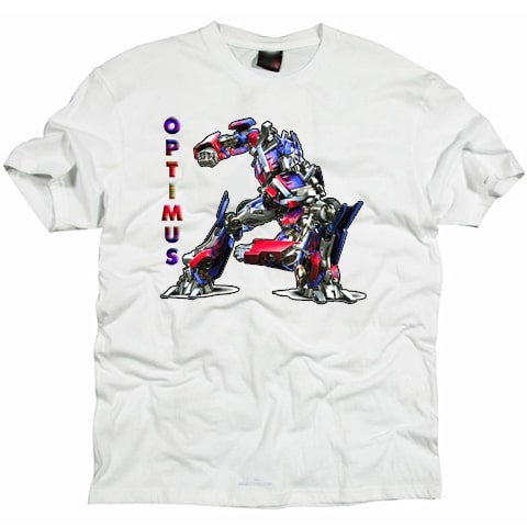 Transformers Optimus Prime Cartoon T shirt /