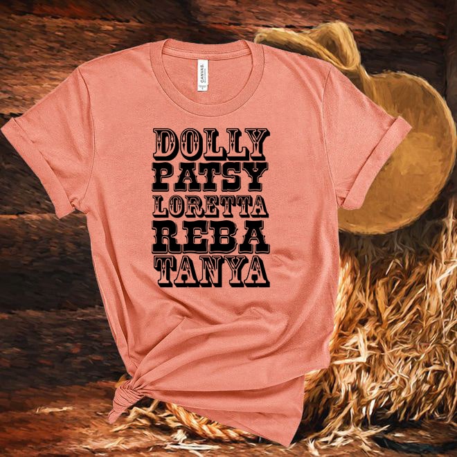 Dolly,Loretta, Patsy,Country Music tshirt/