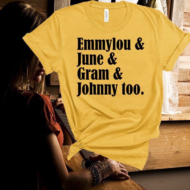 Emmylou tshirt,June,Gram,Johnny,Country Music Fan tshirt/