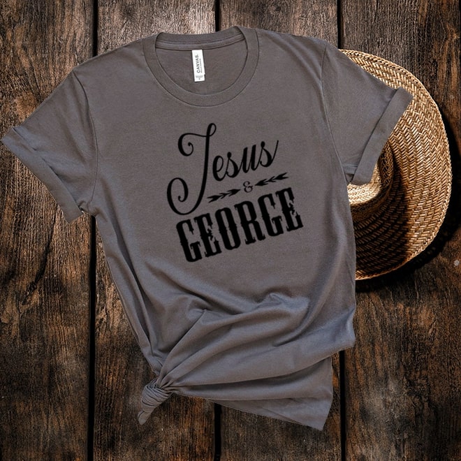 George Strait tshirt,Jesus and Strait,Country Music Tshirt/