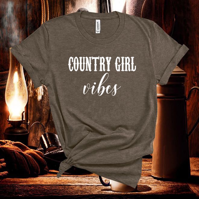 Country Girl Vibes ,Country Girl Shirts,Vibes Shirt,Country Music Lyrics Tshirt/