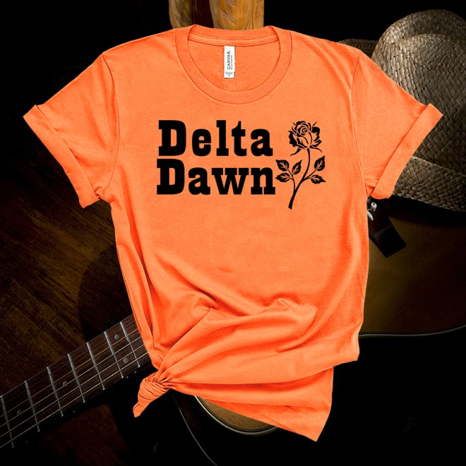 Tanya Tucker Country Music Tshirt Delta Dawn Women Lyrics Tshirt