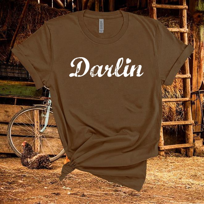 Darlin Tshirt,Graphic Tshirt Country Music Tshirt