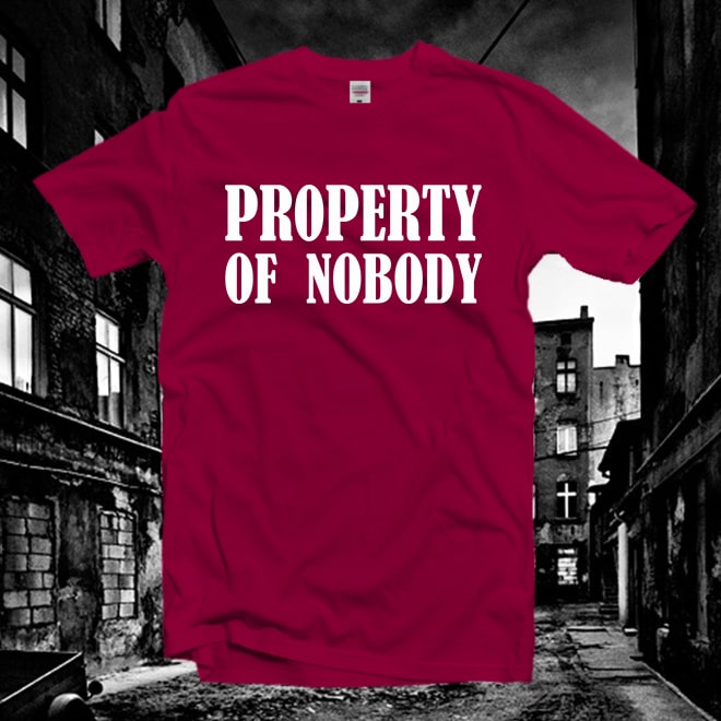 Property Of Nobody Tshirt,Women tee,Funny Shirt,Feminist shirt