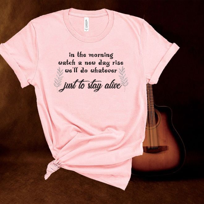 José González,Stay Alive Song Lyrics,Indie folk Inspired Music T shirt/