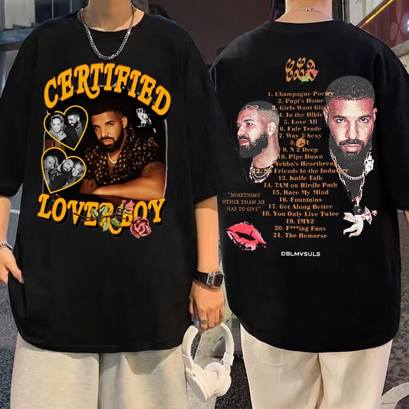 Drake Canadian rapper, singer, songwriter Certified Lover Boy Album Tshirts