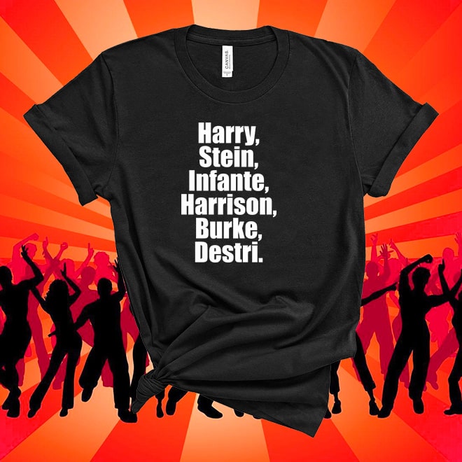 Blondie,Harry,Stein,Infante,Harrison,Burke,Destri,Music Line Up  Tshirt/