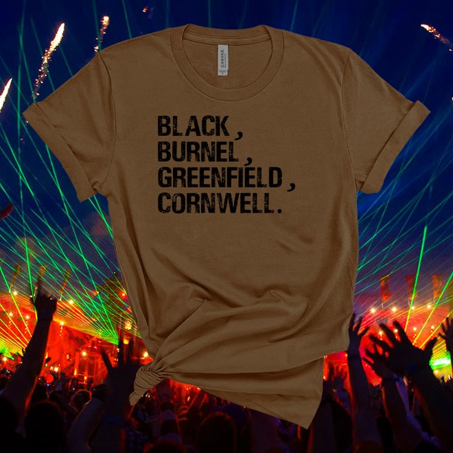 The Stranglers, Black, Burnel, Greenfield, Cornwell, Music Tshirt