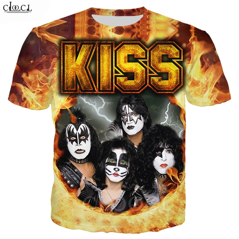 Kiss,Metal Rock Music Tshirt/
