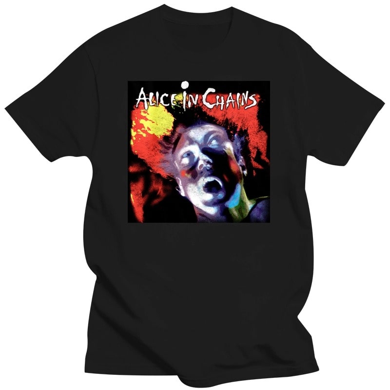 Alice In Chains,Grunge,Heavy Metal,Facelift,Black Tshirt