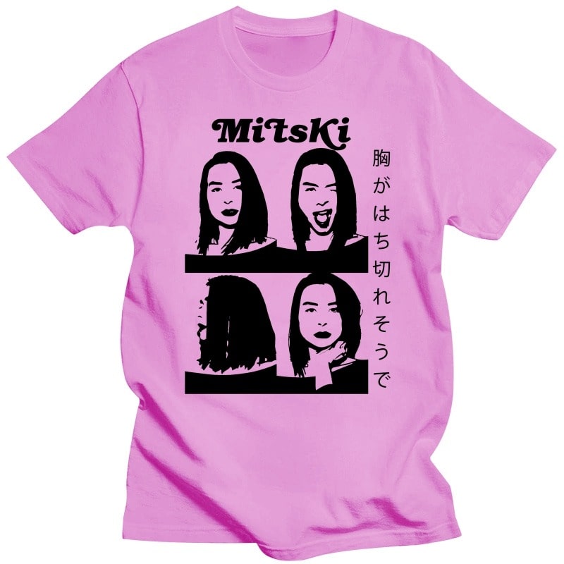 Mitski,Indie Rock,Folk Rock Art Pop,Pink Tshirt
