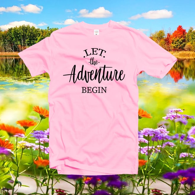 Let the Adventure Begin Tshirt,Adventure Shirt,Vacation Shirts,Road Trip Tee/