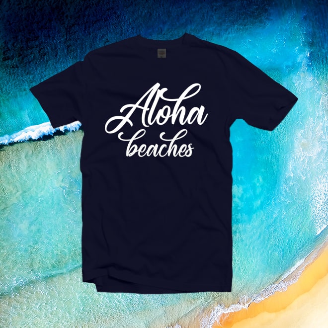 Aloha Beaches Tshirt,Bachelorette Party Shirts,Beach Party tshirts/