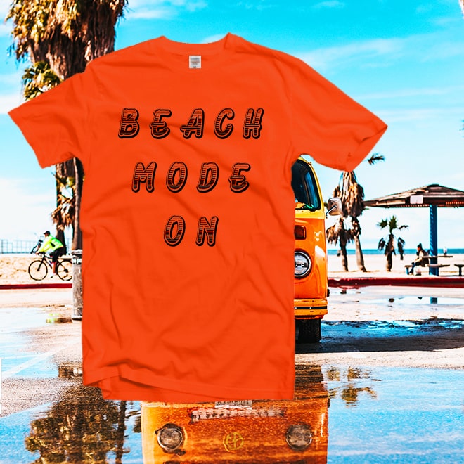 Beach mode on tshirt,Vacation graphic tee,womens tshirts,funny shirts /