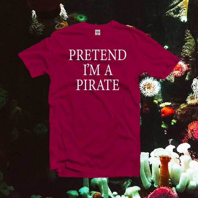 Pretend I’m A Pirate Shirt,Pirates Halloween Costume Tee,Pirate tshirt/