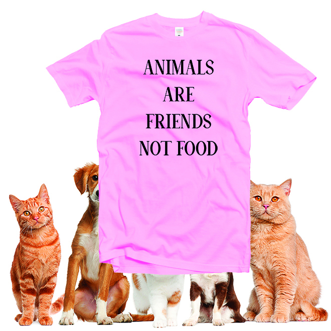 Animals are Friends not Food Shirt, Animal T-shirt, Vegan Tshirt