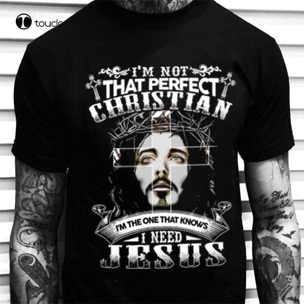 I’m not Perfect Christian Biker Tshirt
