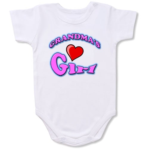 Grandma’s Girl Bodysuit Baby Slogan onesie /