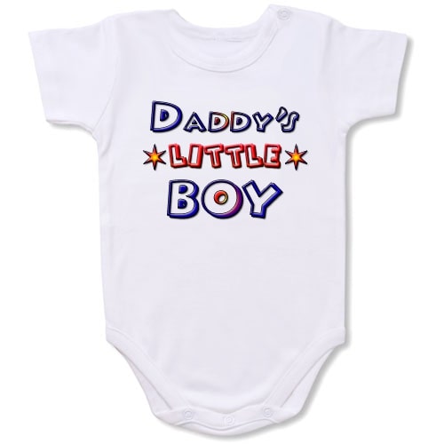 Daddy’s Boy  Bodysuit Baby Slogan onesie