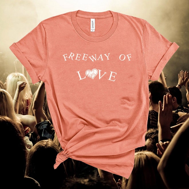 Aretha Franklin,Freeway of Love Song Lyrics,Inspired Music,Festival T shirt/