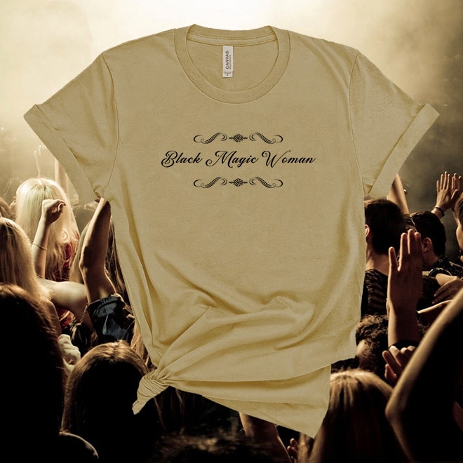 Santana,Black Magic Woman Song Lyrics,,Inspired Music,Festival T shirt/