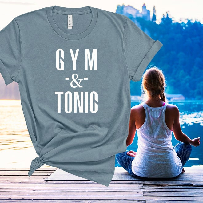 Gym and Tonic Tshirt,Cardio t Shirt,Fitness Gym Shirt