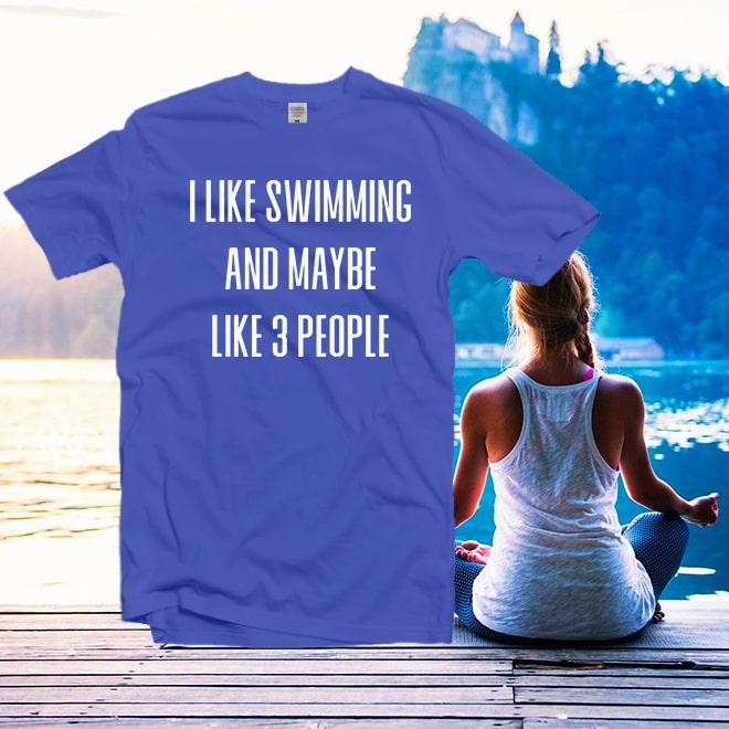 I like swimming tee,holiday tops,graphic shirt gifts/