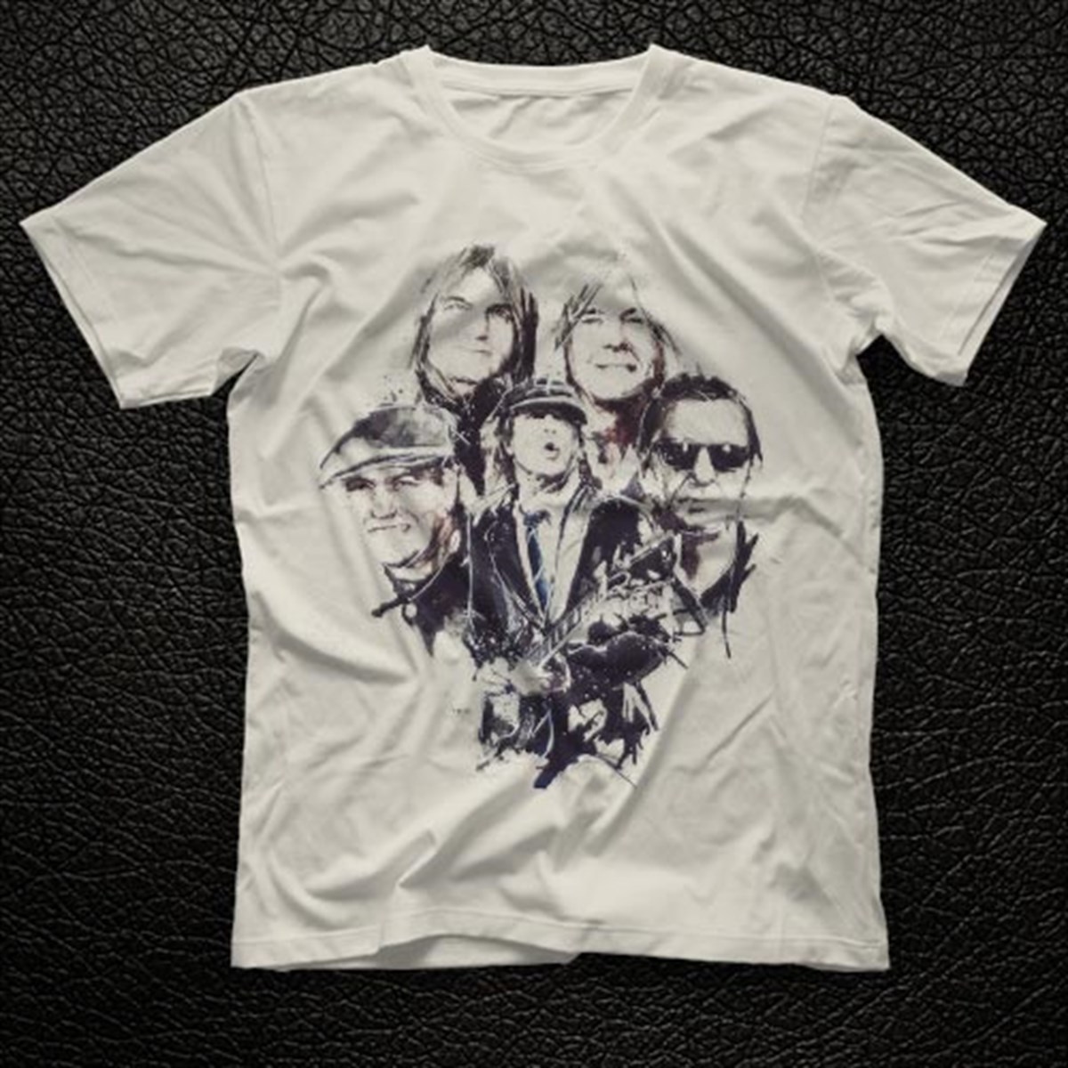 AC-DC Group,White Unisex Tshirt 010