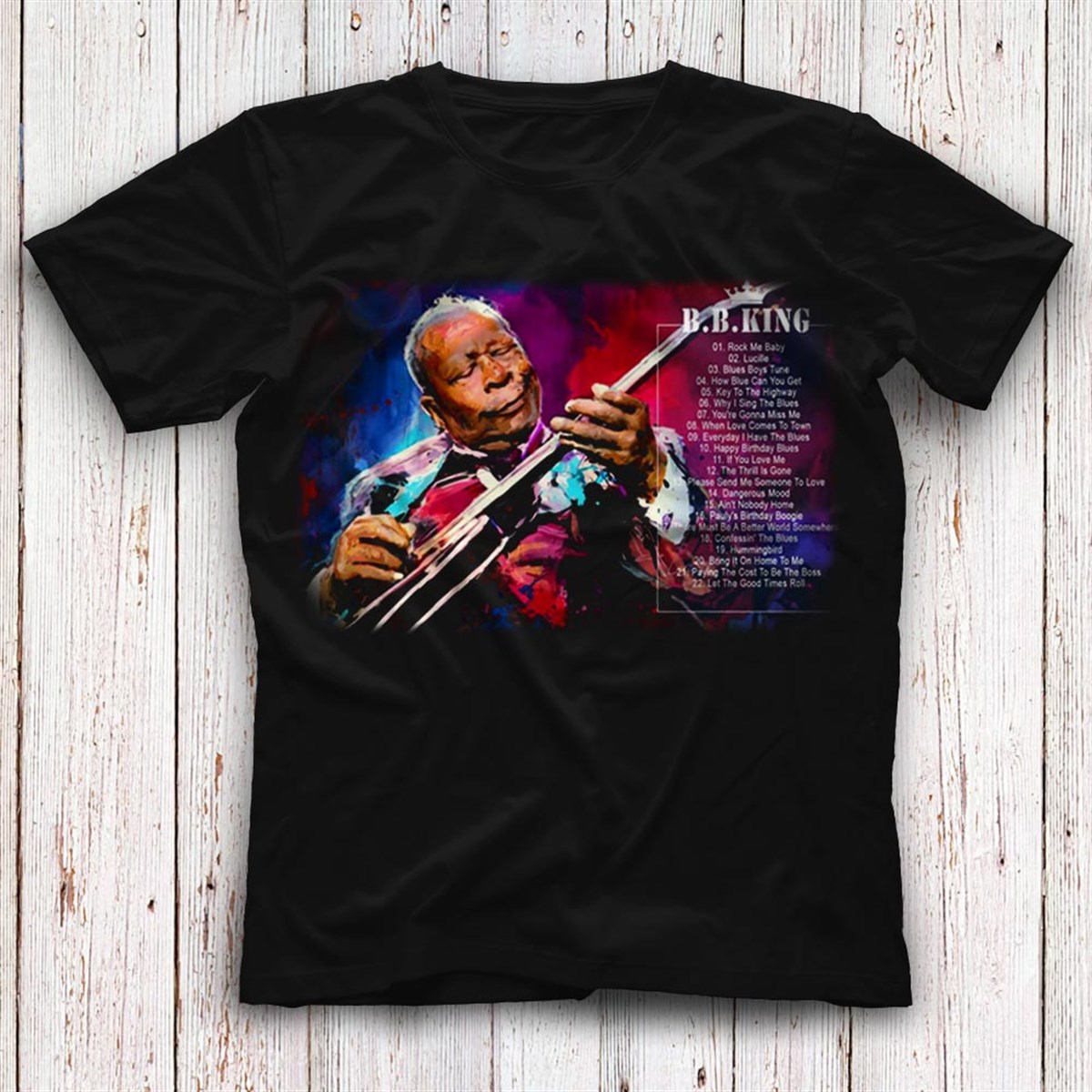 B.B. King American blues guitarist, singer T shirts