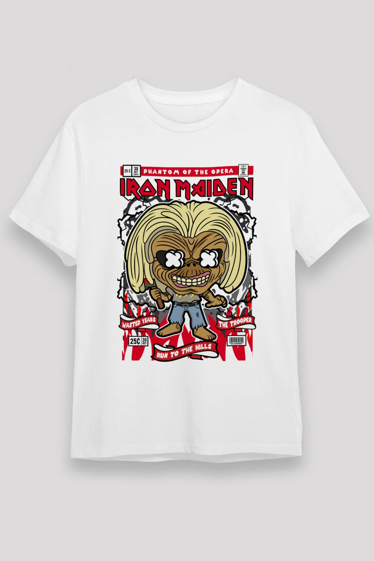 Iron Maiden T shirt ,Rock Music Band ,Unisex Tshirt  03/