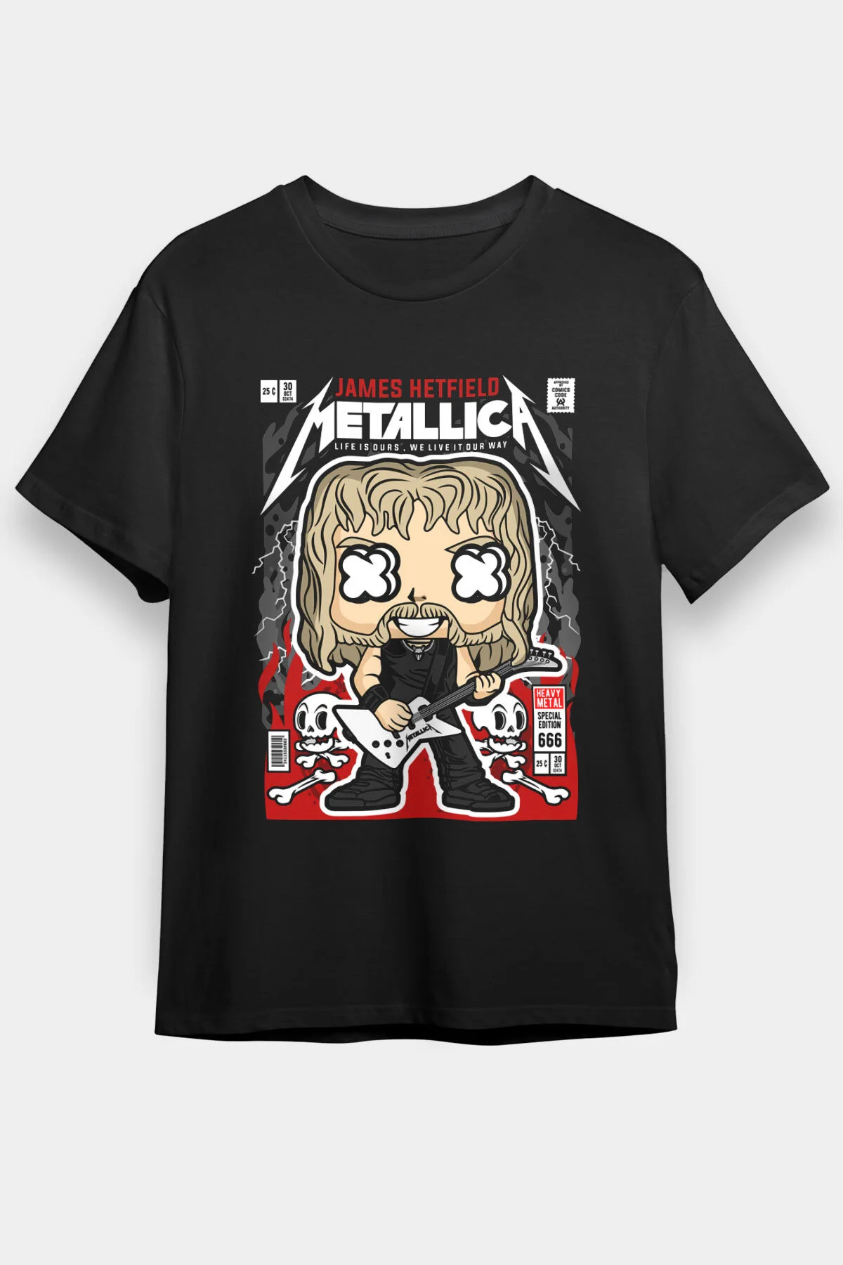 Metallica T shirt, Music Band ,Unisex Tshirt 29/
