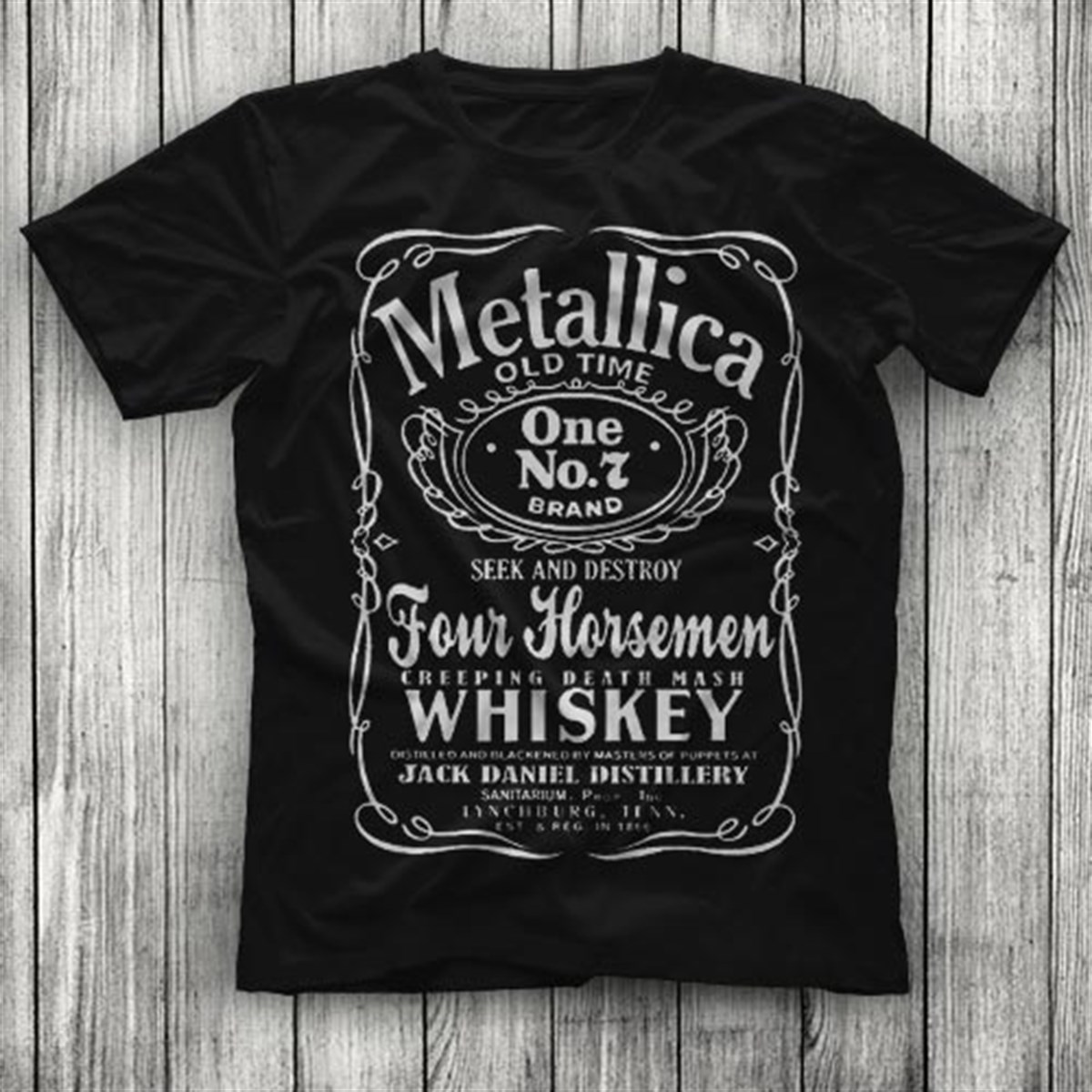 Metallica American heavy metal Band Tshirt Whiskey Tshirt Merch