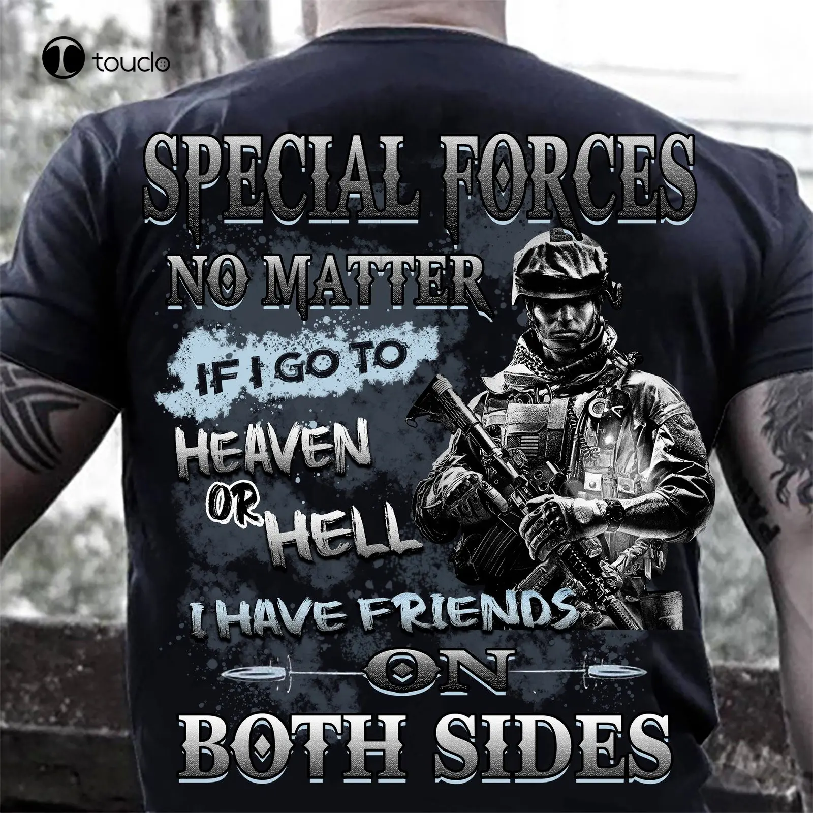 Friends on BOTH Sides  Tactical and Special Forces Tshirt/