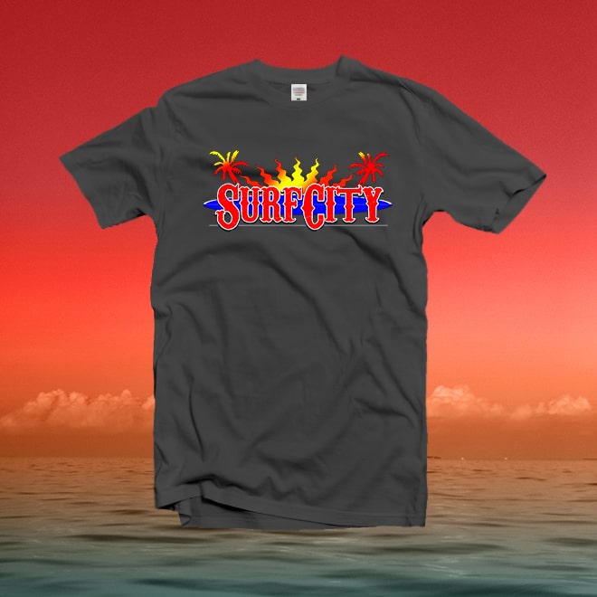 Surf City,Beach ,summer,ocean Unisex Classic tshirt/