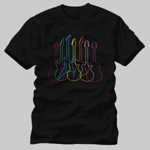 Spectrum Guitar Shapes Tshirt