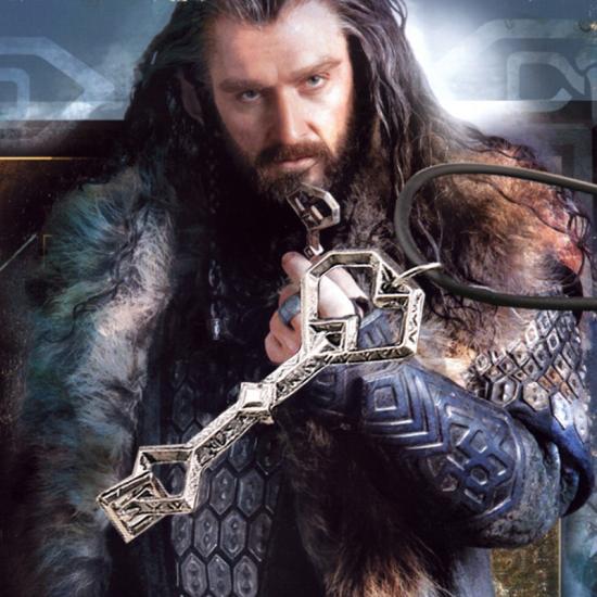 The Hobbit Oakenshield Treasure Key rope chain necklace Movie Jewelry