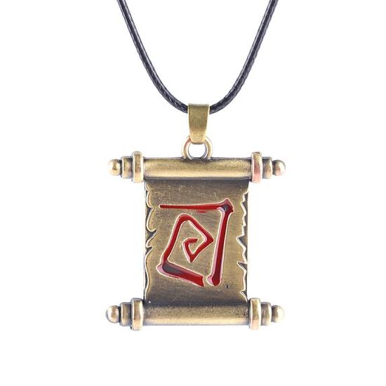 Dota 2 Jewelry Necklace Scroll of Town Portal Cosplay Pendant Necklace/