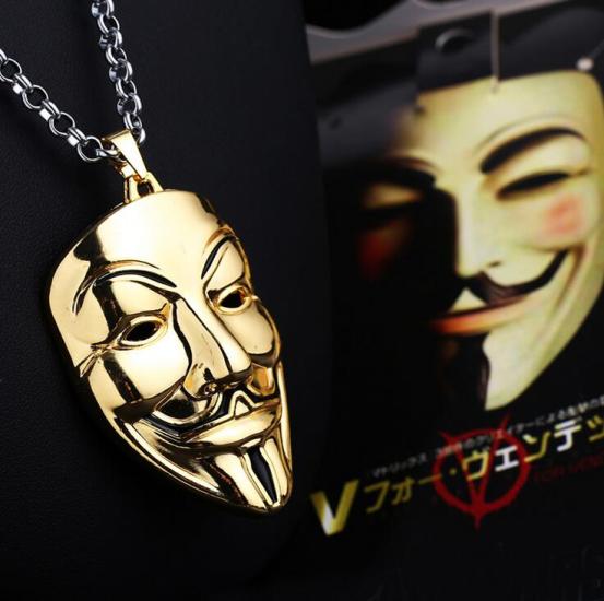 The film V Killers mask necklace/