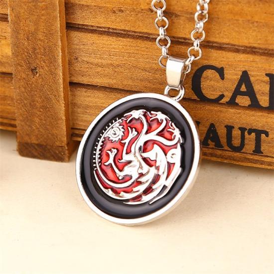 Game of thrones necklace Targaryen dragon song of ice and fire/