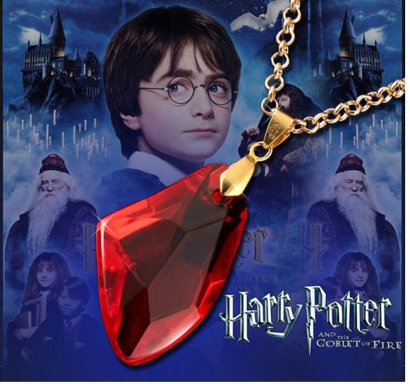 Harry Potter The Sorcerer’s Red Crystal Magic Philosophers Stone Necklace/
